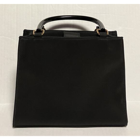 Womens Kim Rogers Christmas Purse Handbag Embroidered Nylon Double Handles - Picture 2 of 10